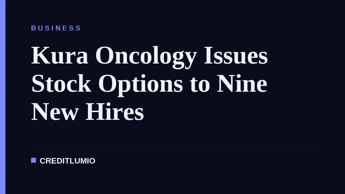 Kura Oncology Issues Stock Options to Nine New Hires