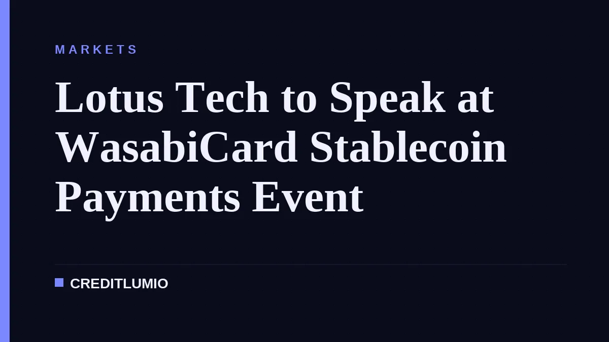 Lotus Tech to Speak at WasabiCard Stablecoin Payments Event