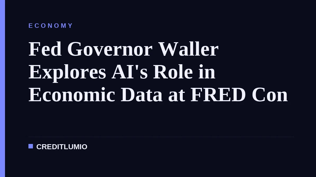 Fed Governor Waller Explores AI's Role in Economic Data at FRED Con