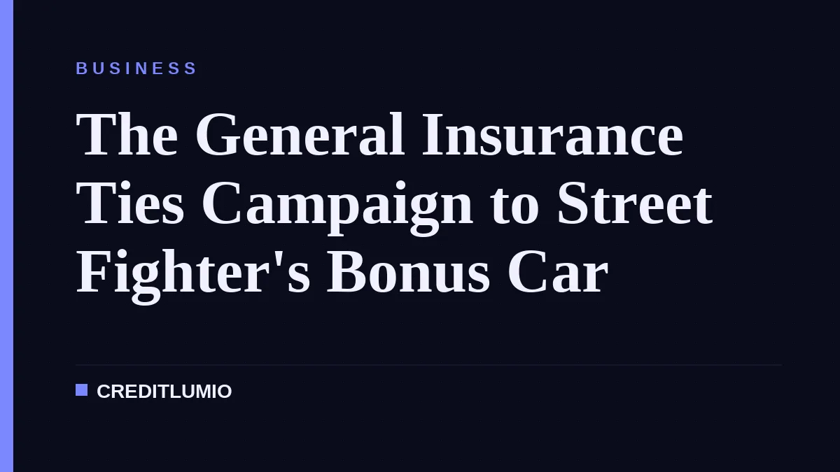 The General Insurance Ties Campaign to Street Fighter's Bonus Car