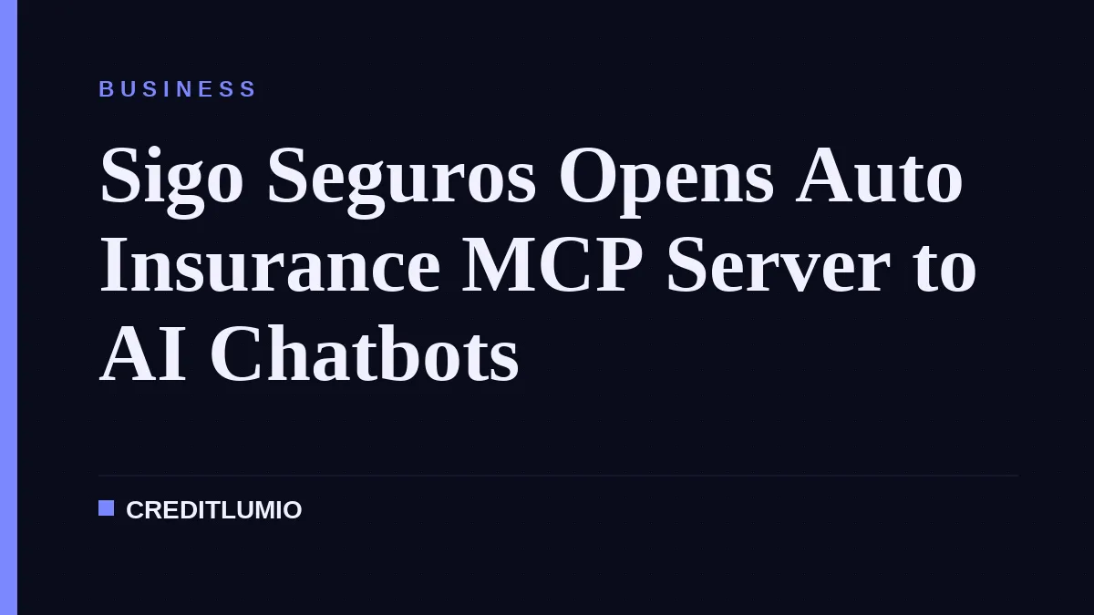 Sigo Seguros Opens Auto Insurance MCP Server to AI Chatbots