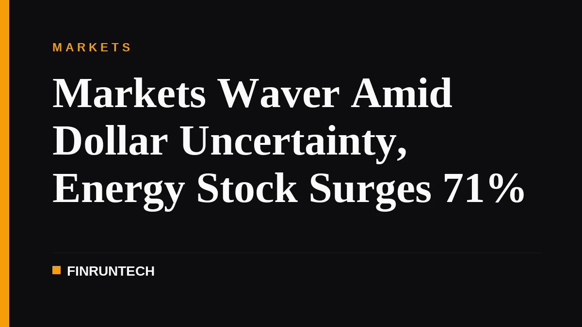 Markets Waver Amid Dollar Uncertainty, Energy Stock Surges 71%