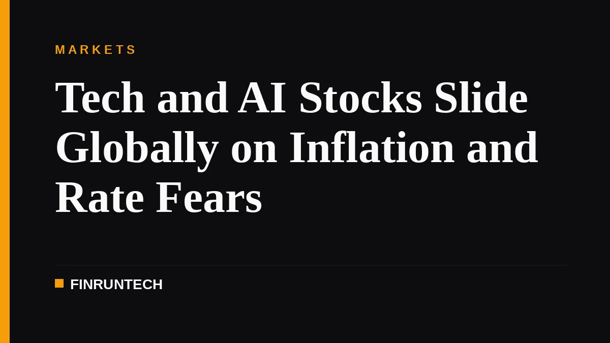 Tech and AI Stocks Slide Globally on Inflation and Rate Fears