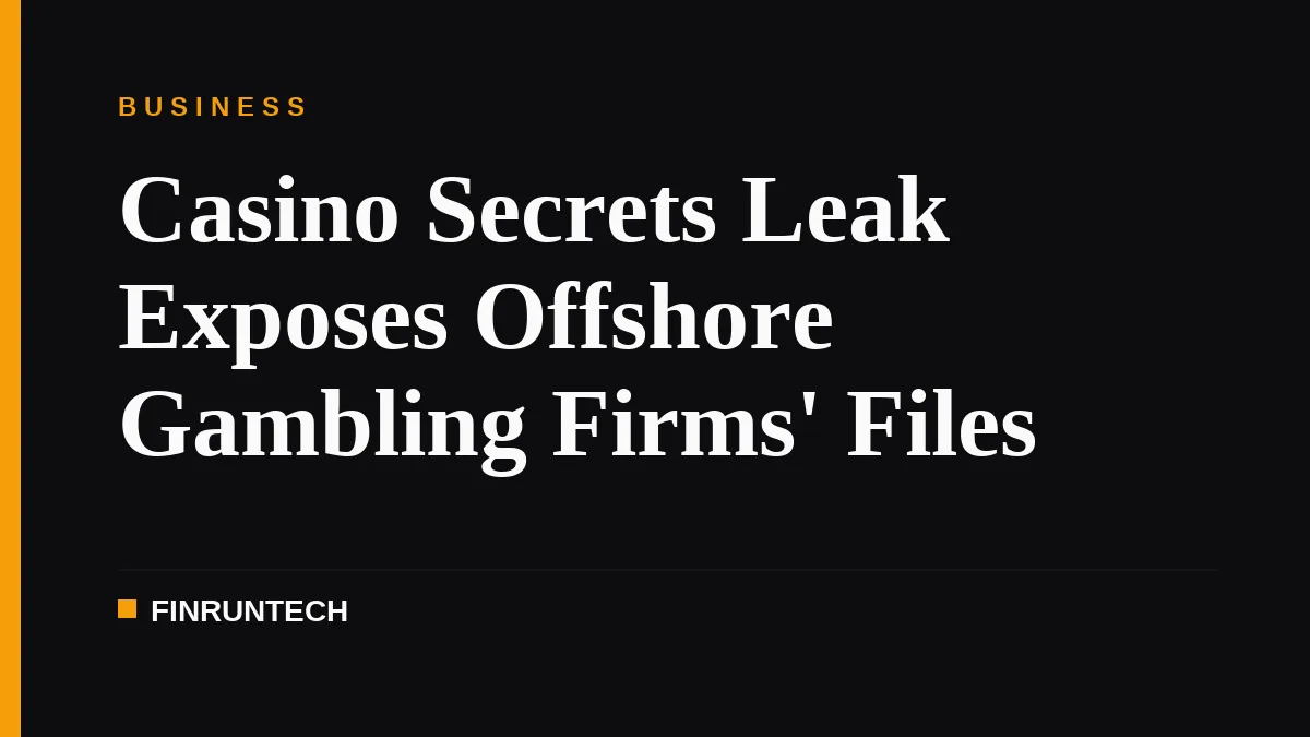 Casino Secrets Leak Exposes Offshore Gambling Firms' Files