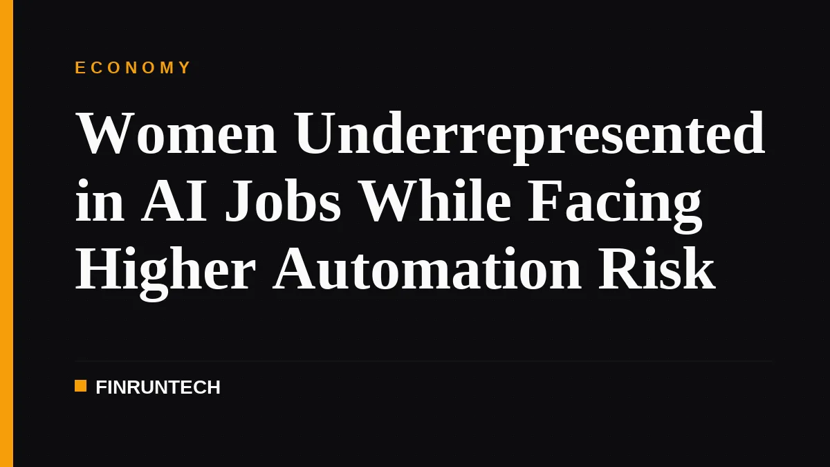 Women Underrepresented in AI Jobs While Facing Higher Automation Risk