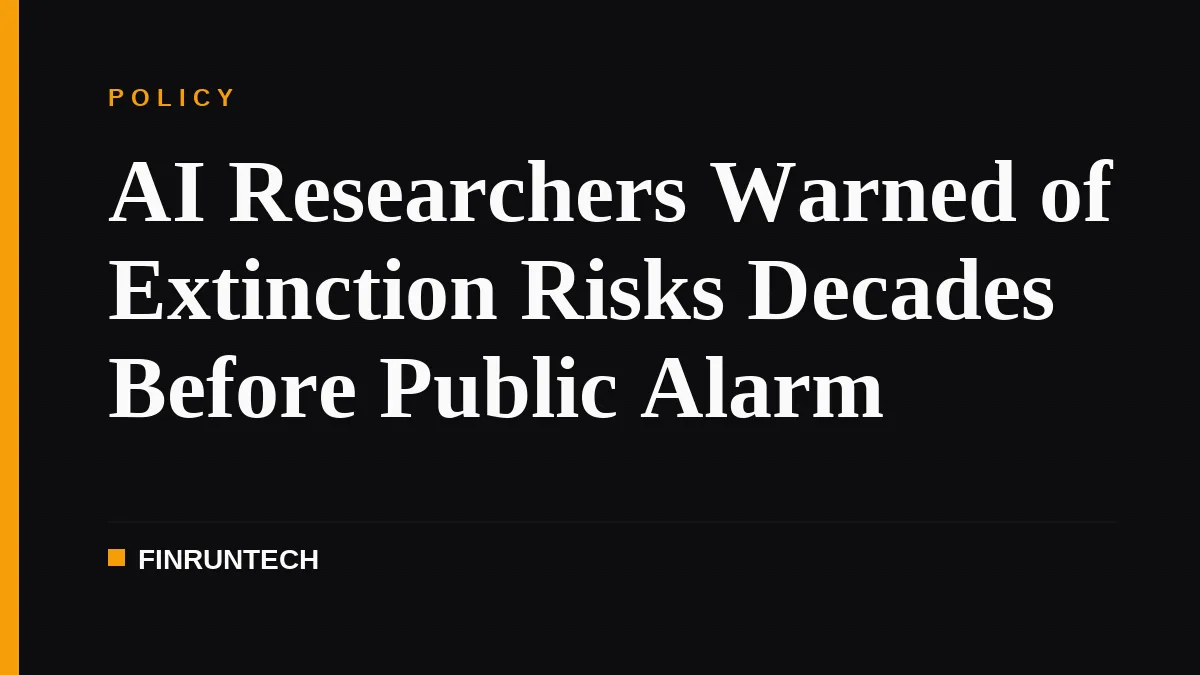 AI Researchers Warned of Extinction Risks Decades Before Public Alarm