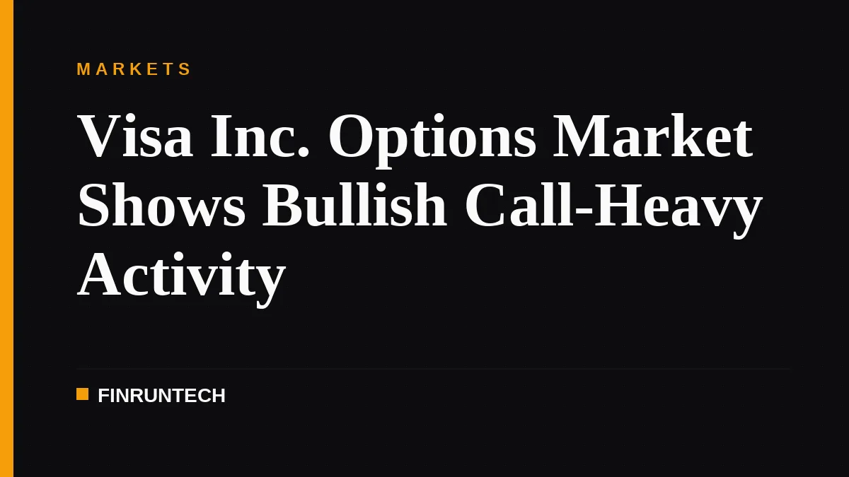 Visa Inc. Options Market Shows Bullish Call-Heavy Activity