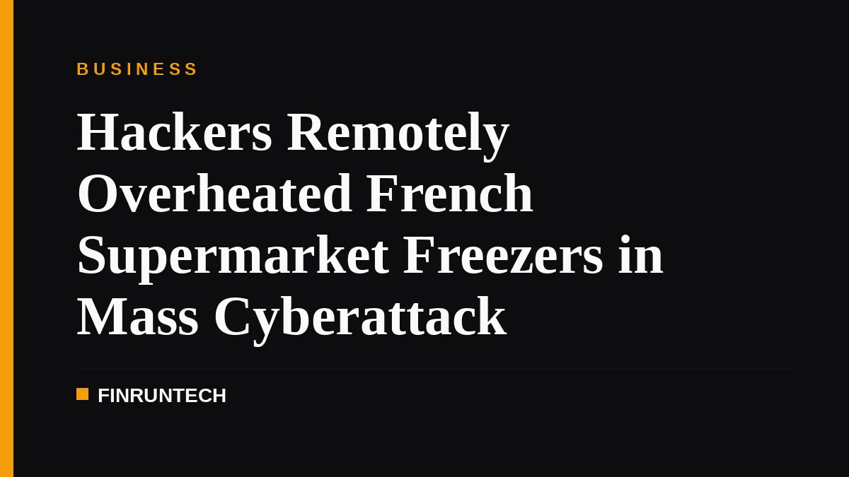 Hackers Remotely Overheated French Supermarket Freezers in Mass Cyberattack