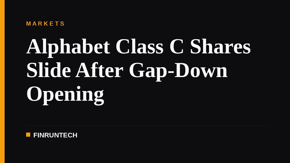 Alphabet Class C Shares Slide After Gap-Down Opening