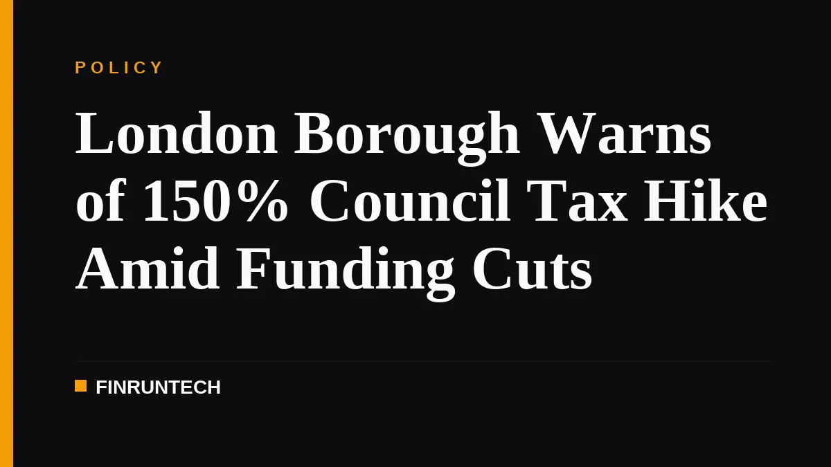 London Borough Warns of 150% Council Tax Hike Amid Funding Cuts