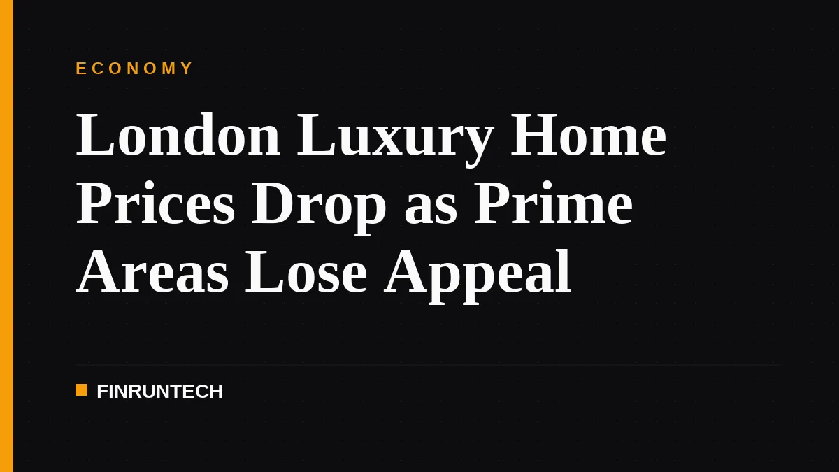 London Luxury Home Prices Drop as Prime Areas Lose Appeal
