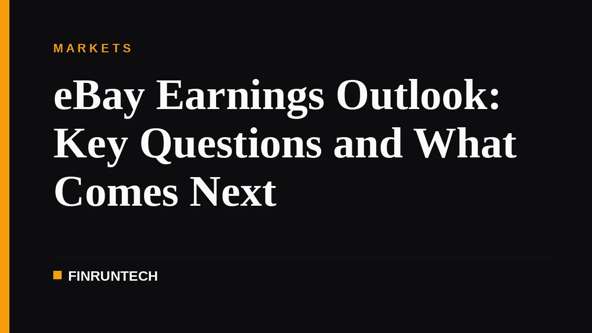 eBay Earnings Outlook: Key Questions and What Comes Next