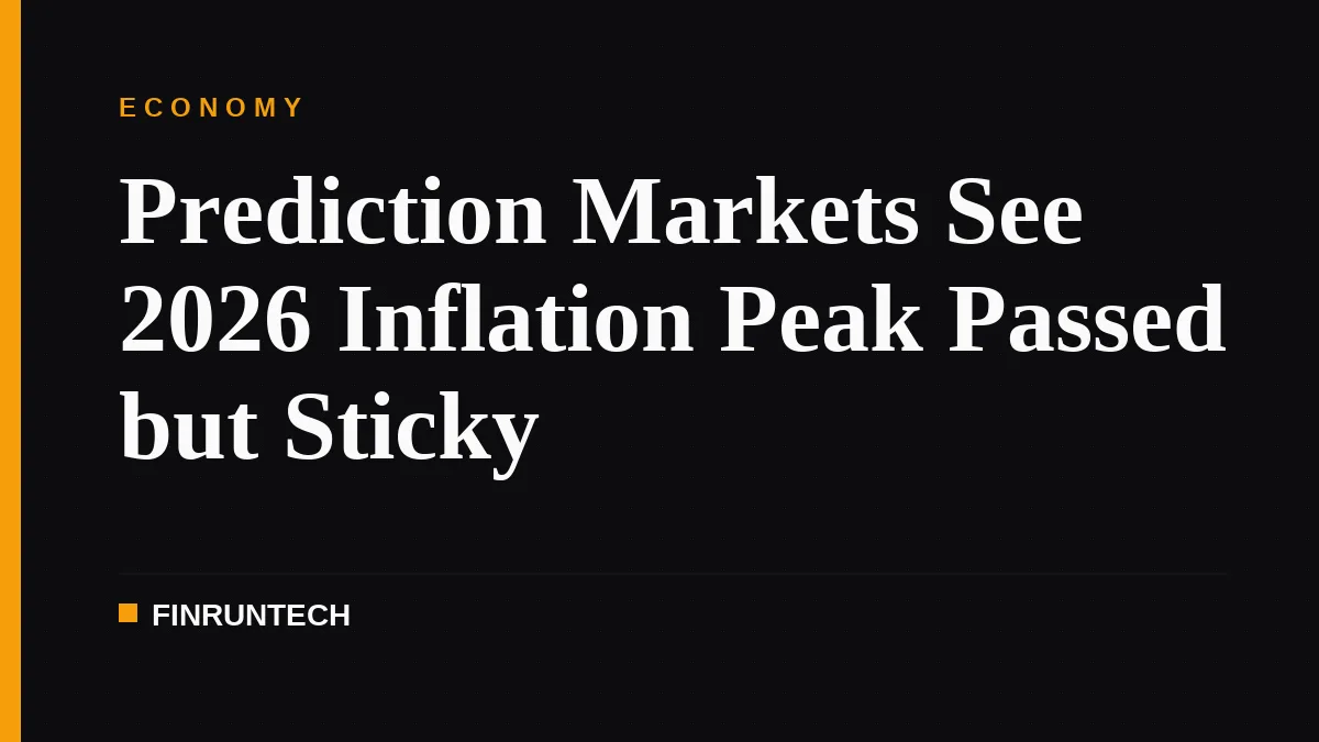 Prediction Markets See 2026 Inflation Peak Passed but Sticky