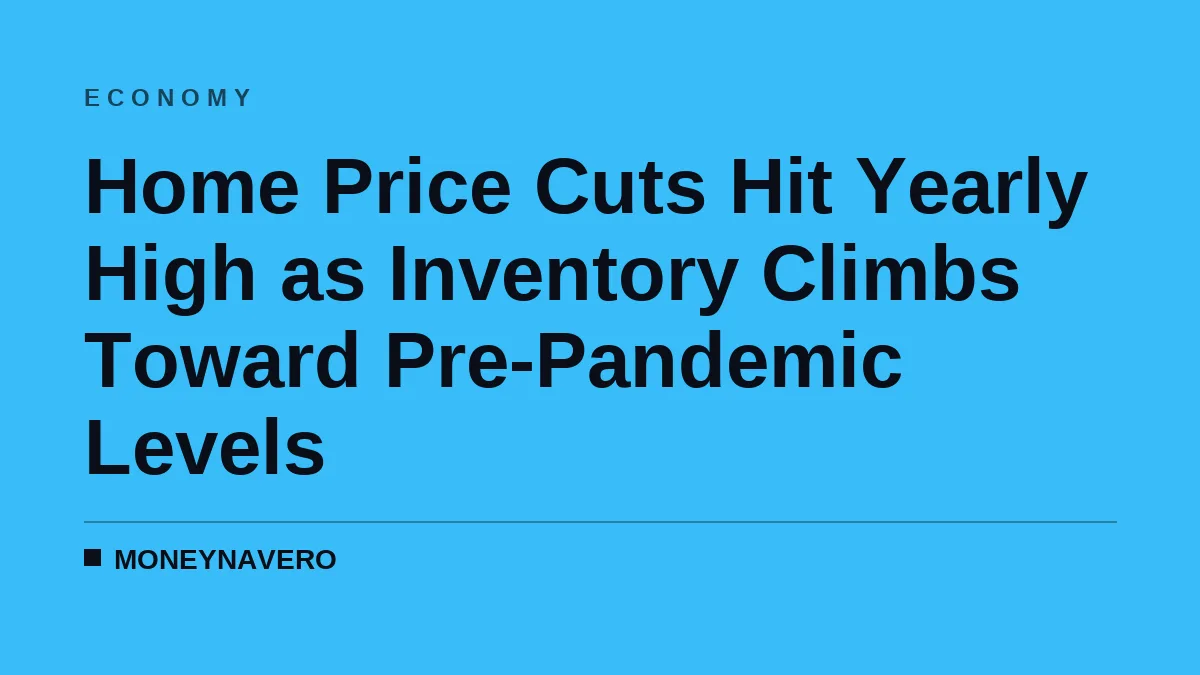 Home Price Cuts Hit Yearly High as Inventory Climbs Toward Pre-Pandemic Levels