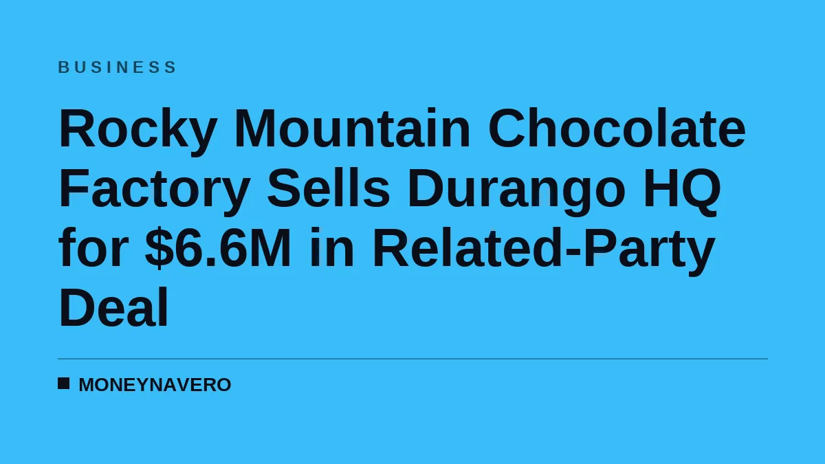 Rocky Mountain Chocolate Factory Sells Durango HQ for $6.6M in Related-Party Deal