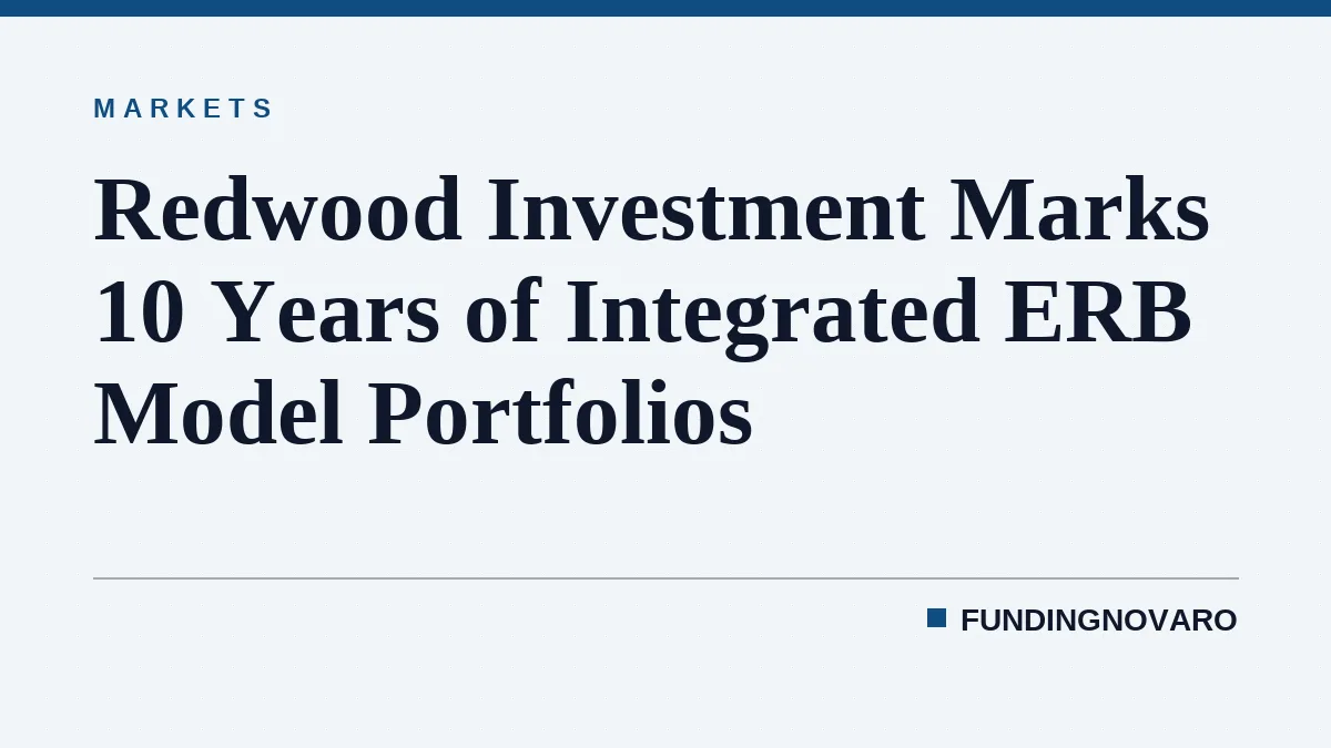 Redwood Investment Marks 10 Years of Integrated ERB Model Portfolios
