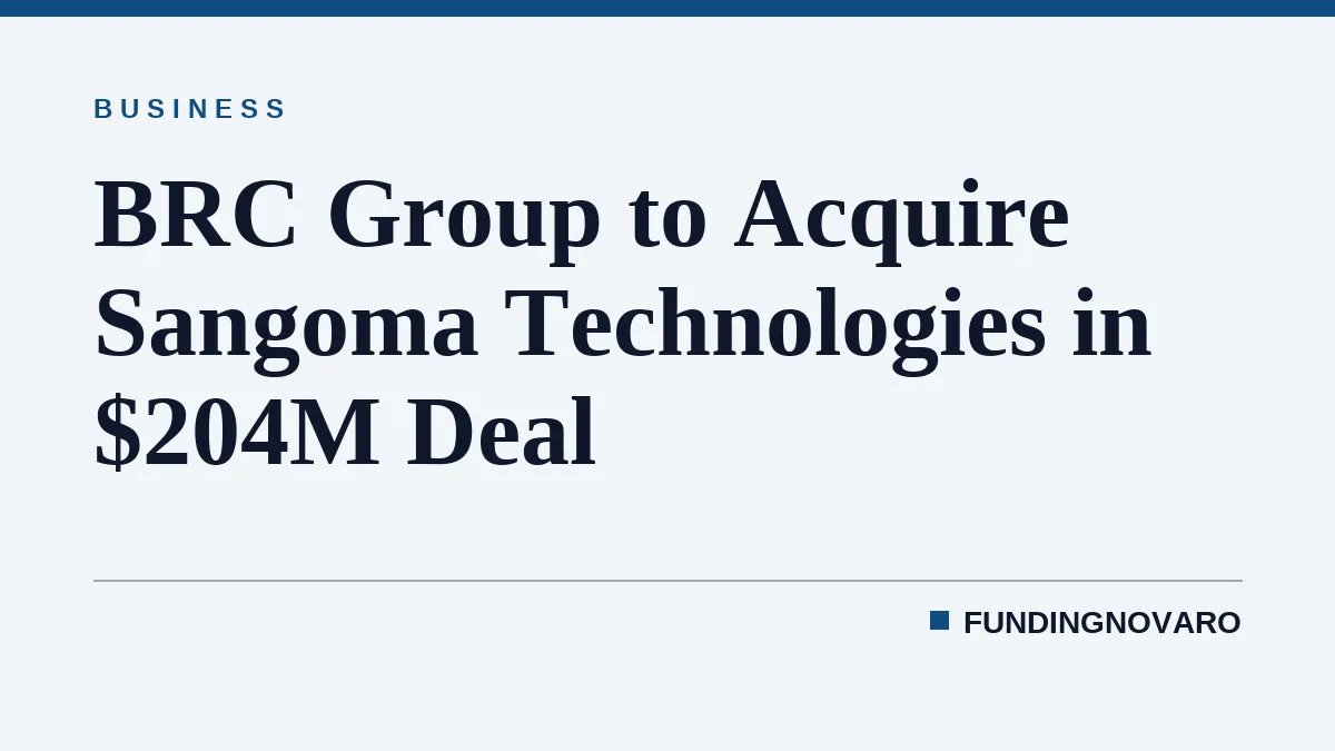 BRC Group to Acquire Sangoma Technologies in $204M Deal