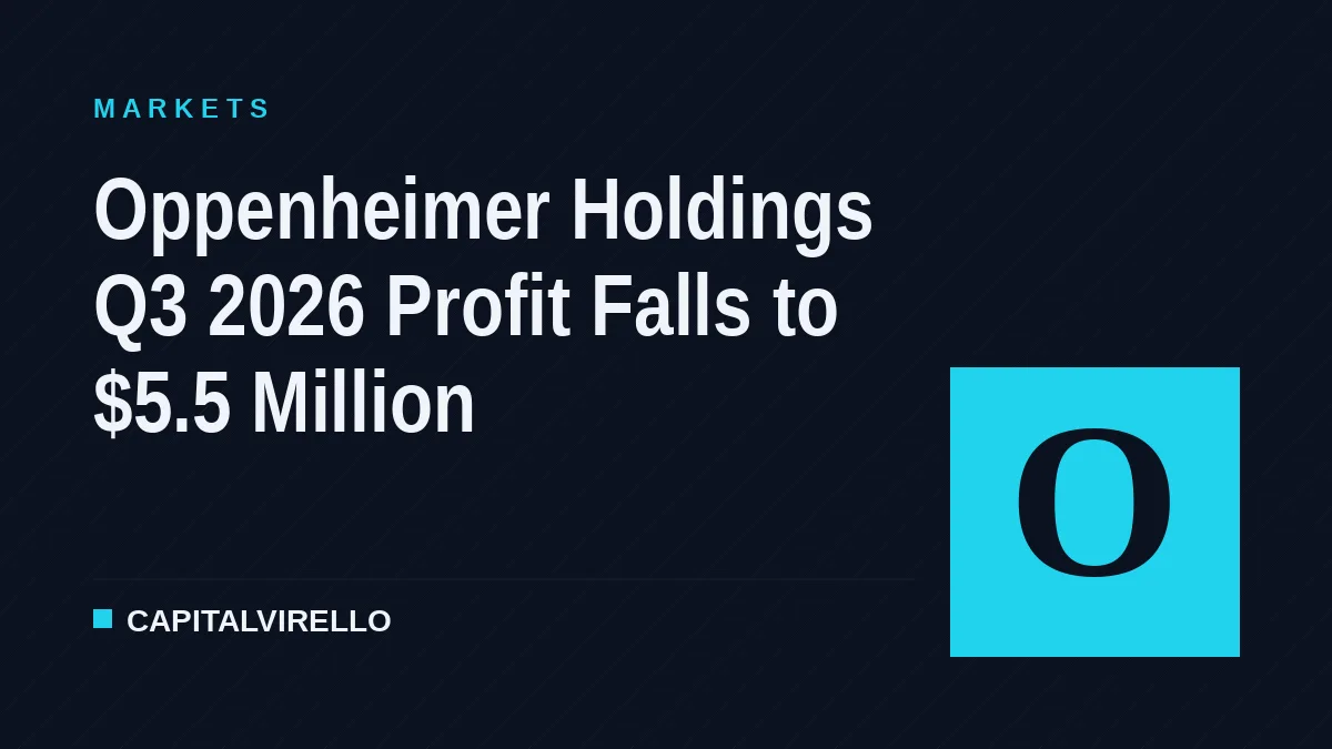 Oppenheimer Holdings Q3 2026 Profit Falls to $5.5 Million