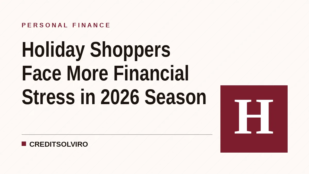 Holiday Shoppers Face More Financial Stress in 2026 Season