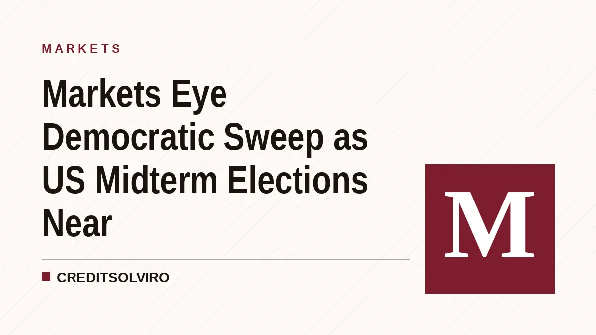 Markets Eye Democratic Sweep as US Midterm Elections Near