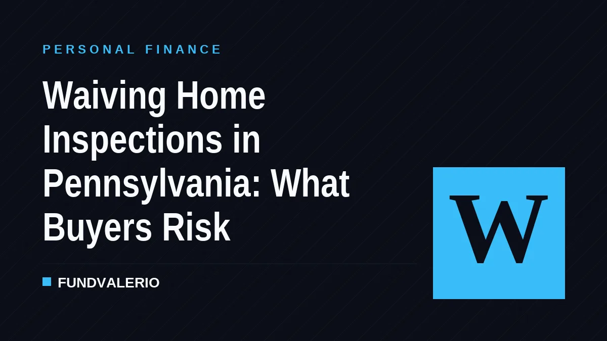 Waiving Home Inspections in Pennsylvania: What Buyers Risk