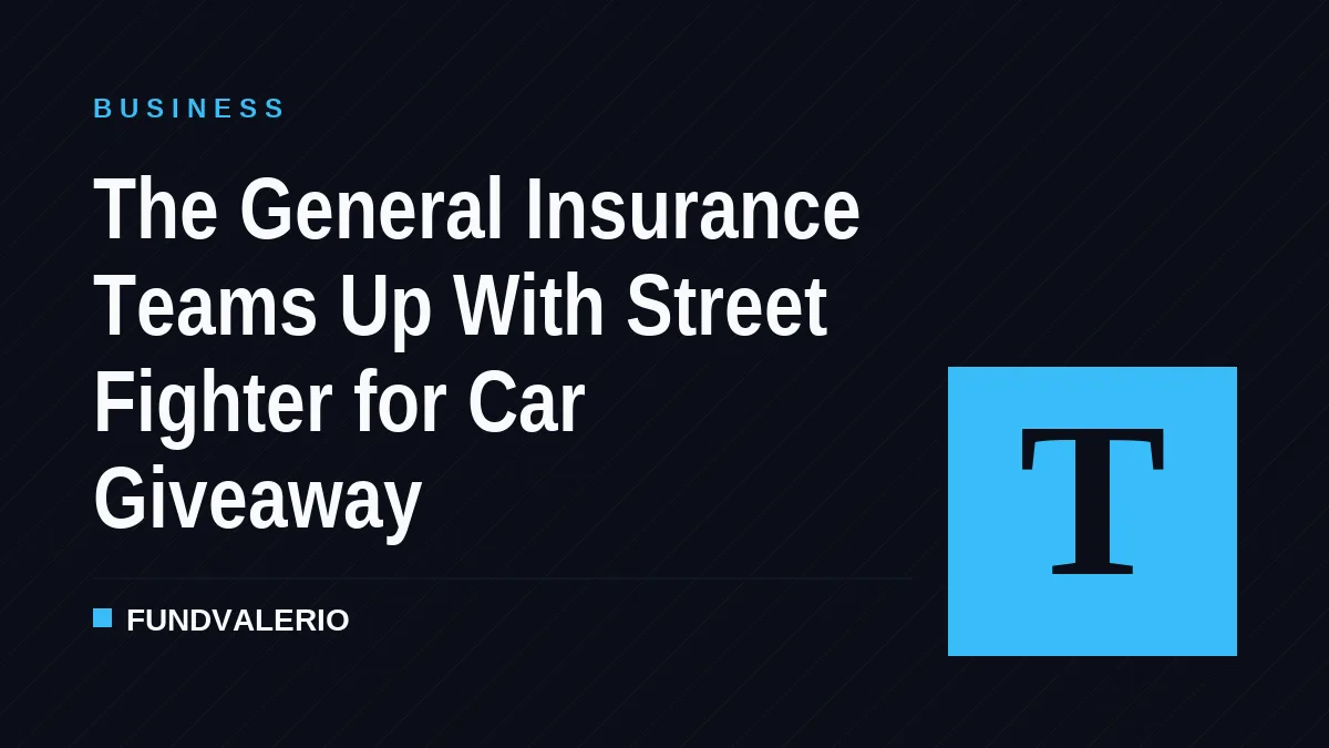 The General Insurance Teams Up With Street Fighter for Car Giveaway