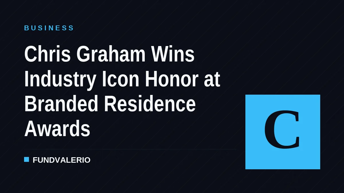 Chris Graham Wins Industry Icon Honor at Branded Residence Awards