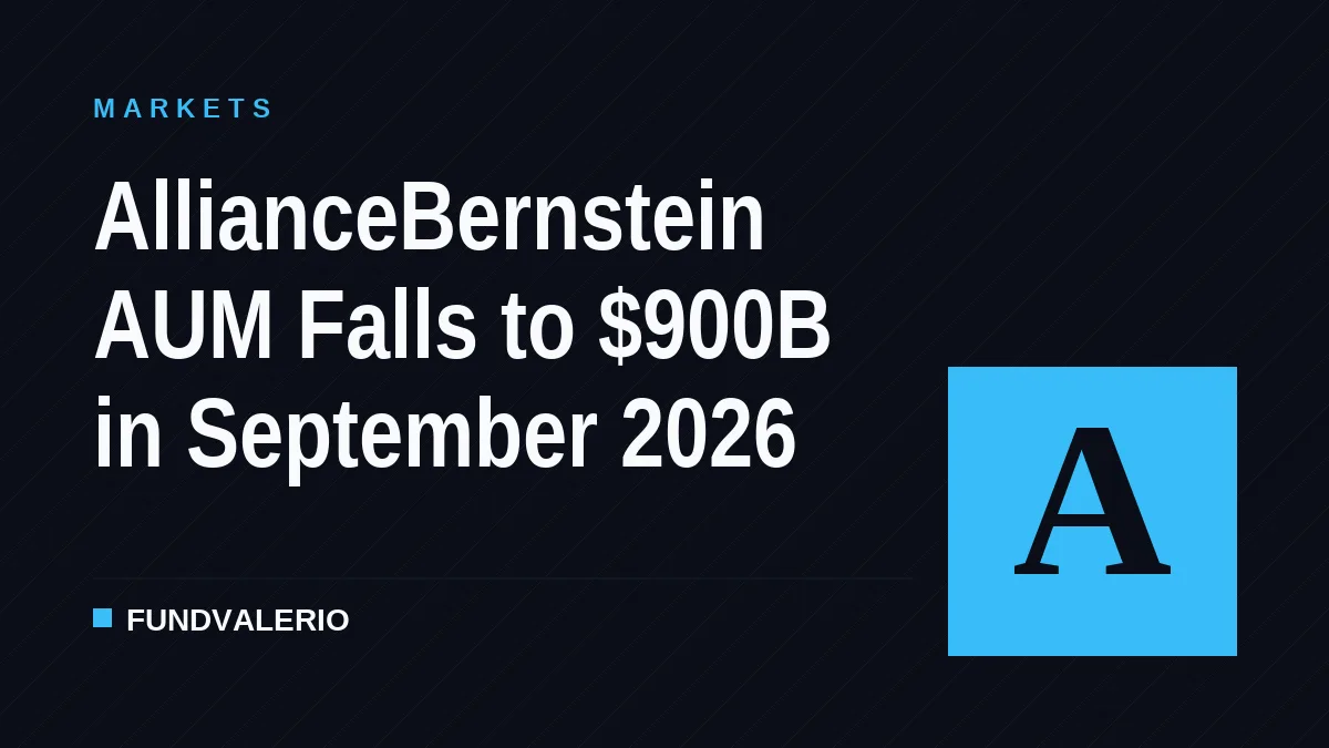 AllianceBernstein AUM Falls to $900B in September 2026