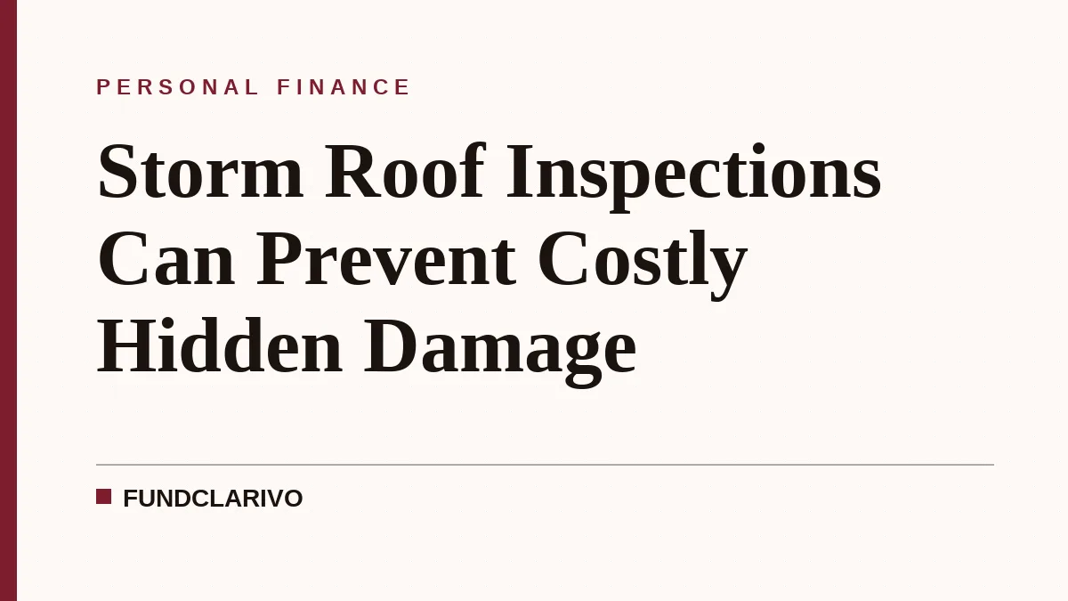 Storm Roof Inspections Can Prevent Costly Hidden Damage