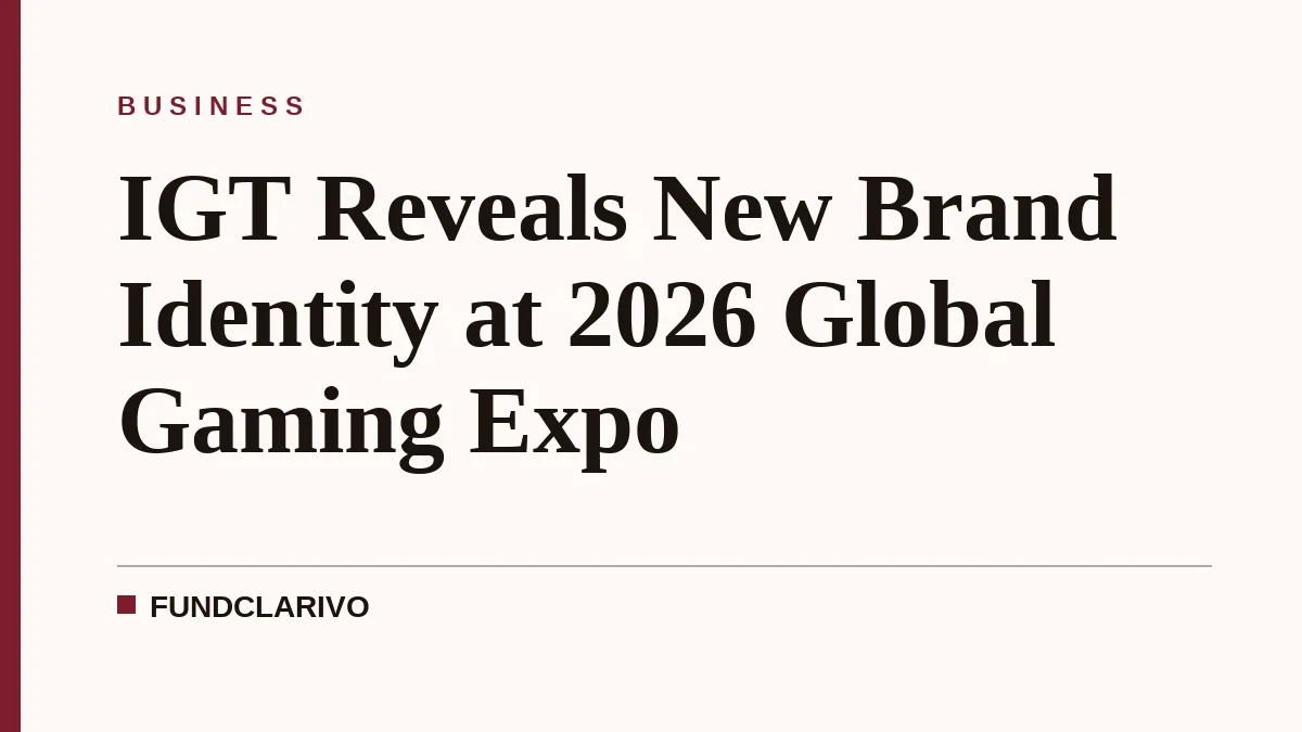 IGT Reveals New Brand Identity at 2026 Global Gaming Expo