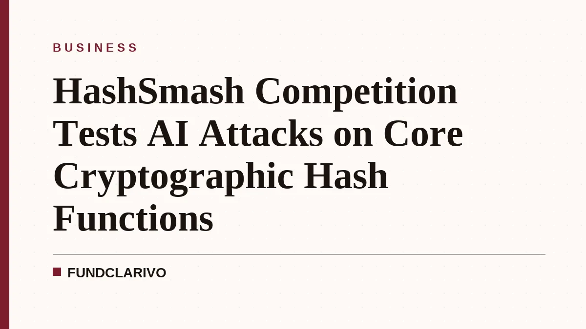 HashSmash Competition Tests AI Attacks on Core Cryptographic Hash Functions