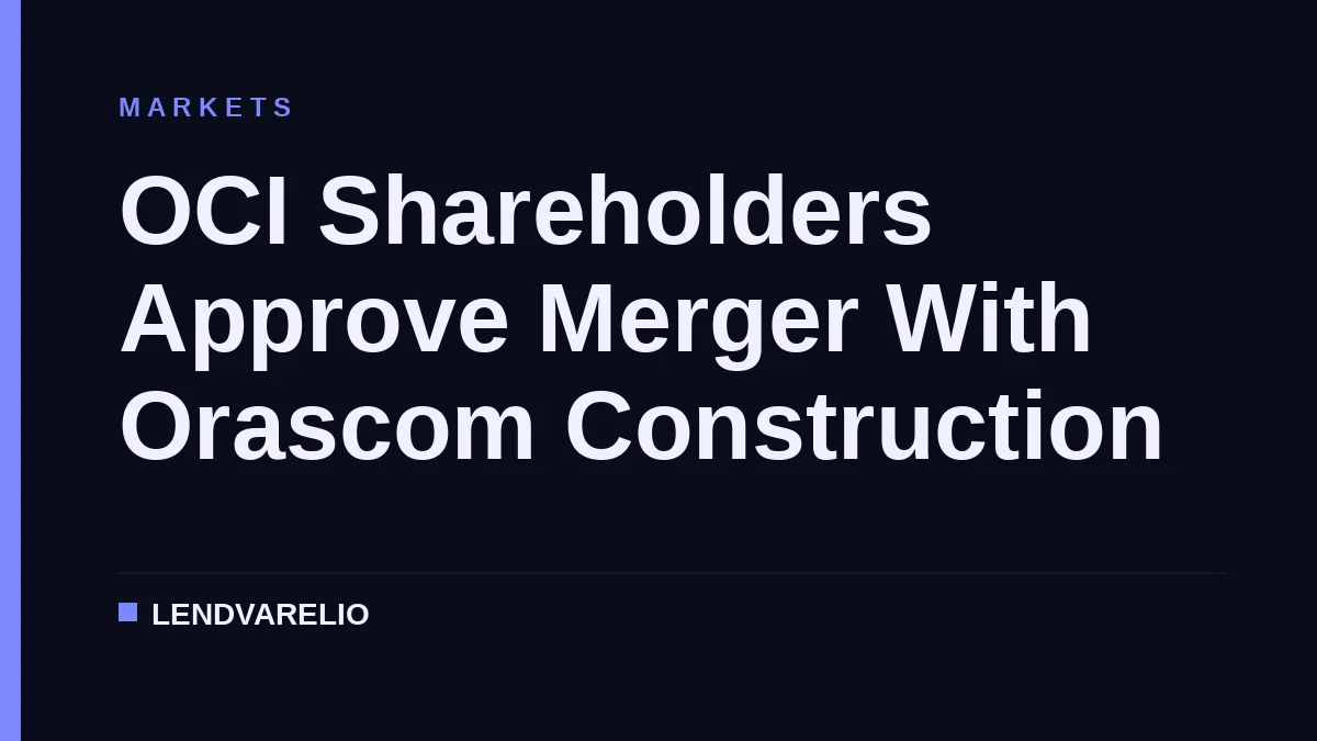 OCI Shareholders Approve Merger With Orascom Construction