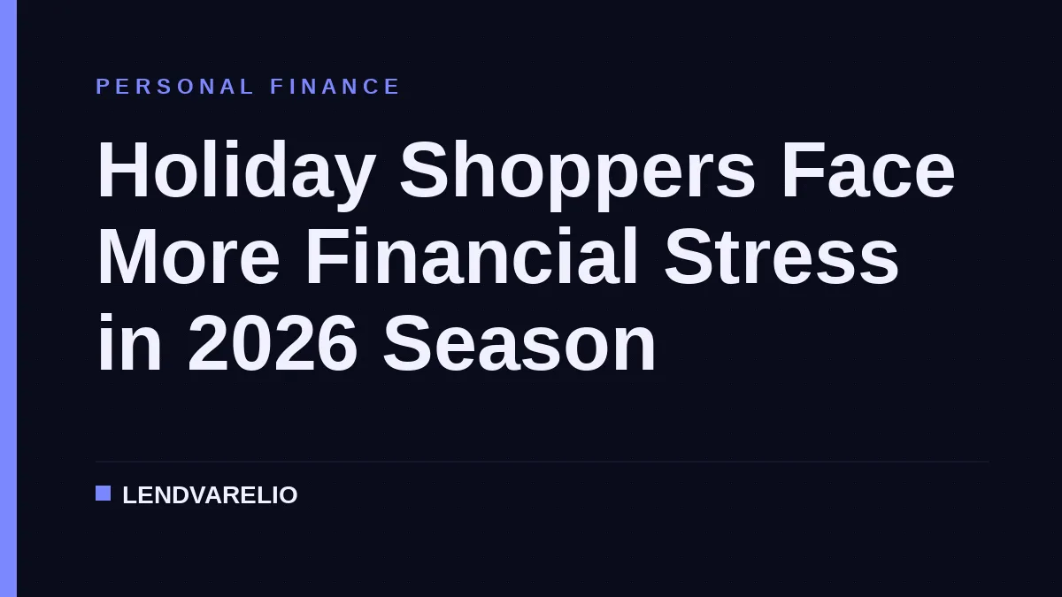 Holiday Shoppers Face More Financial Stress in 2026 Season