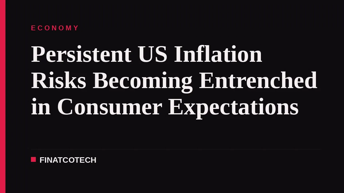 Persistent US Inflation Risks Becoming Entrenched in Consumer Expectations