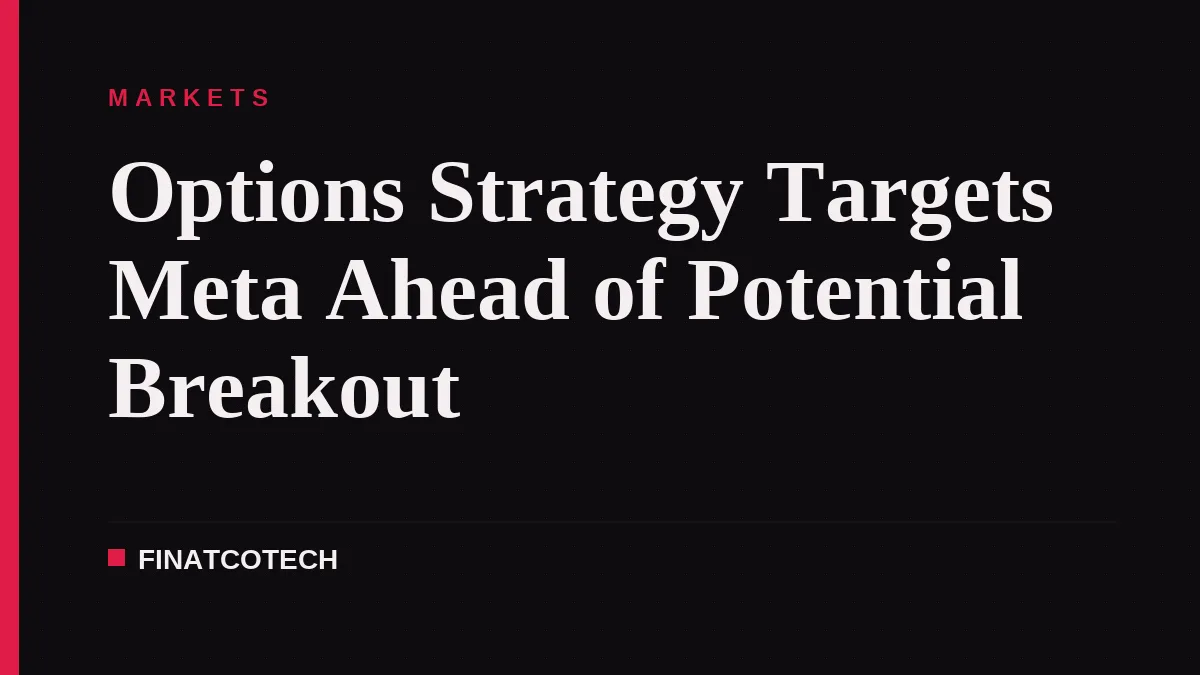 Options Strategy Targets Meta Ahead of Potential Breakout