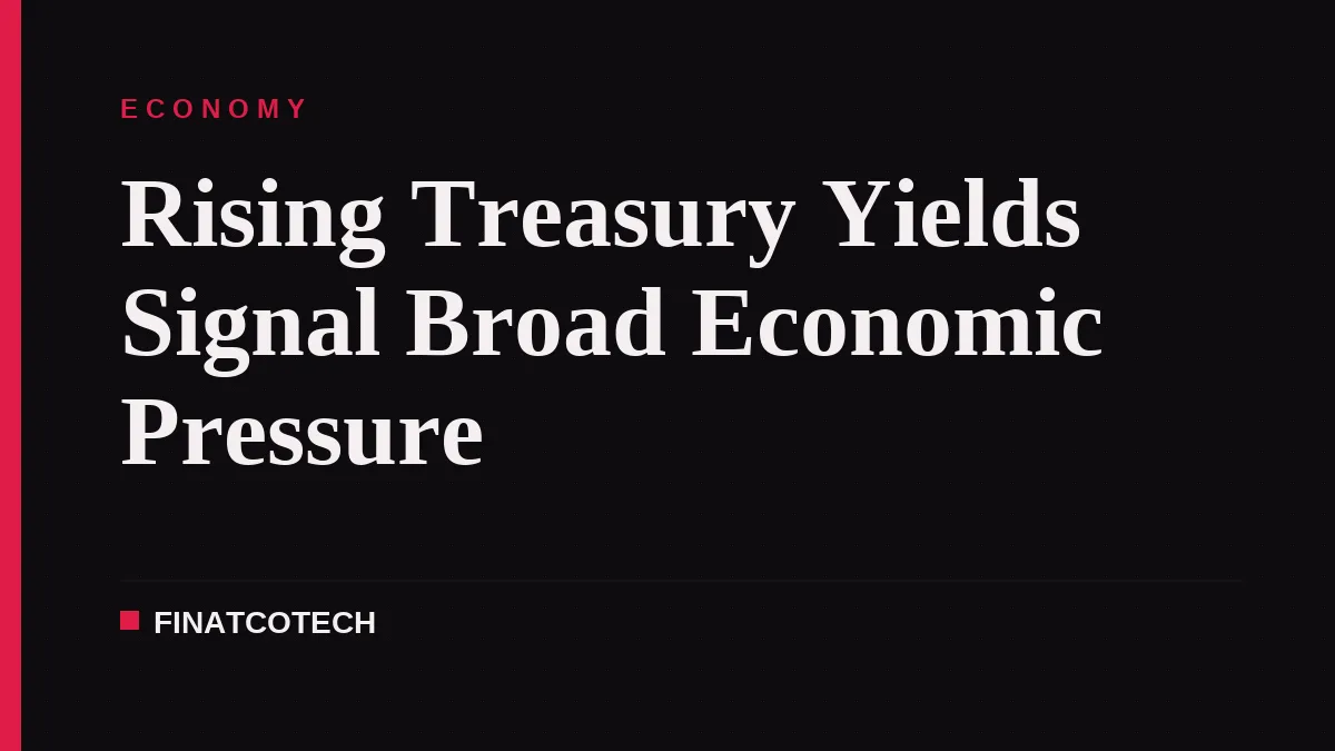 Rising Treasury Yields Signal Broad Economic Pressure