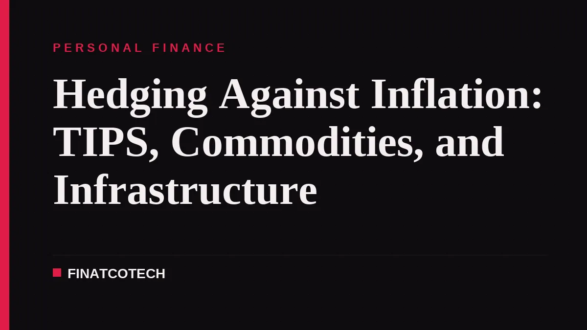 Hedging Against Inflation: TIPS, Commodities, and Infrastructure