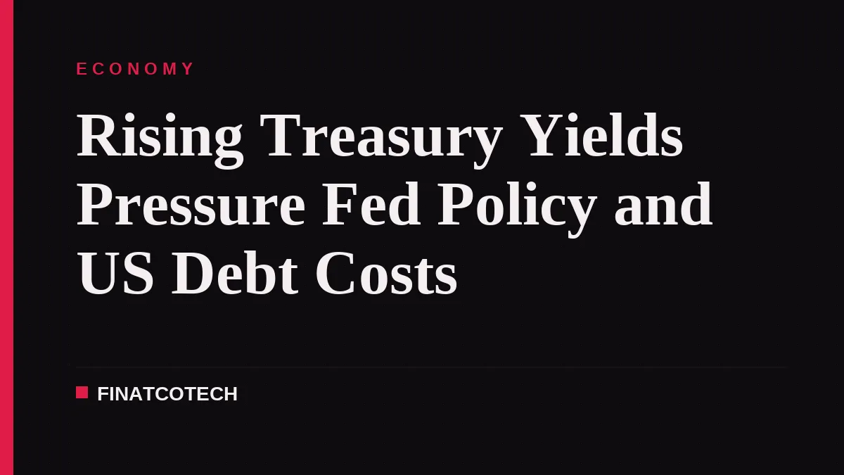 Rising Treasury Yields Pressure Fed Policy and US Debt Costs