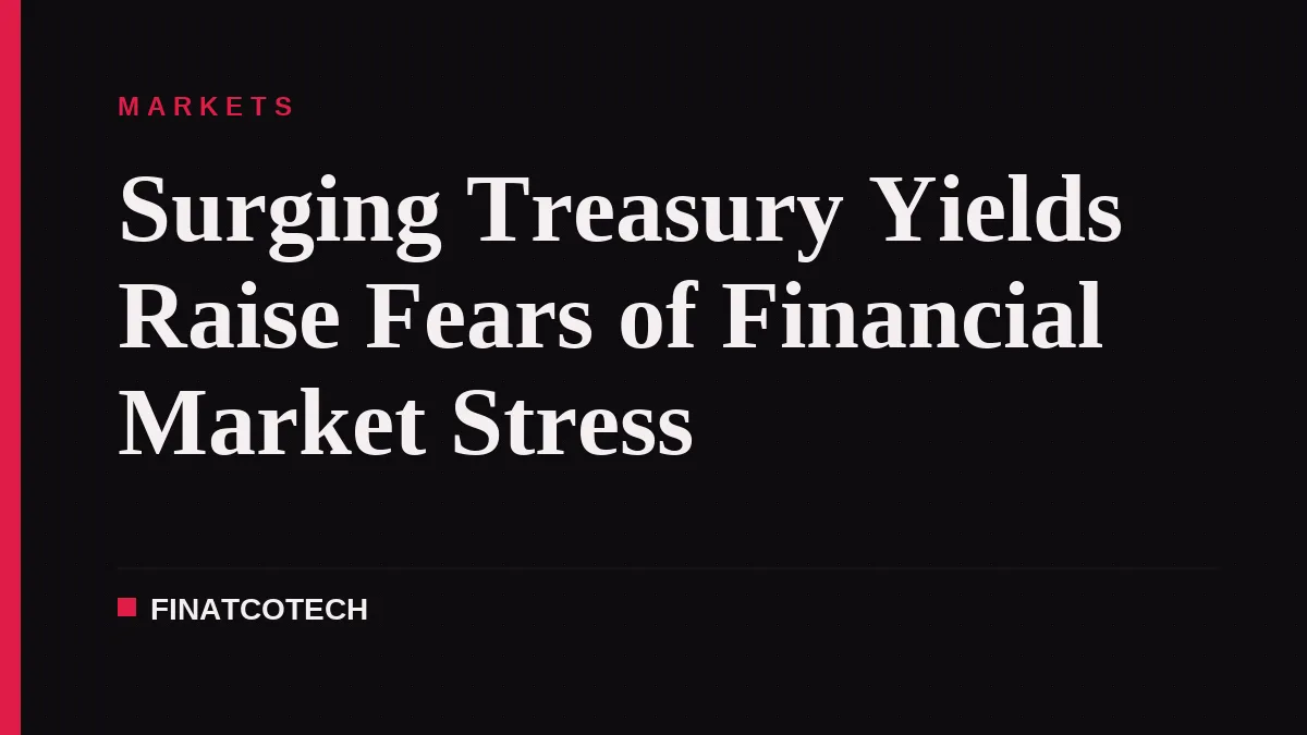 Surging Treasury Yields Raise Fears of Financial Market Stress