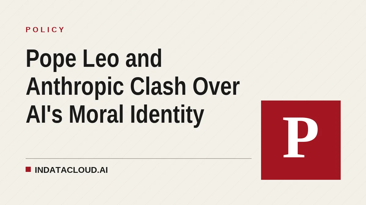 Pope Leo and Anthropic Clash Over AI's Moral Identity
