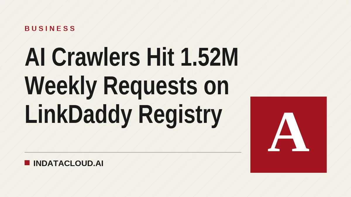 AI Crawlers Hit 1.52M Weekly Requests on LinkDaddy Registry