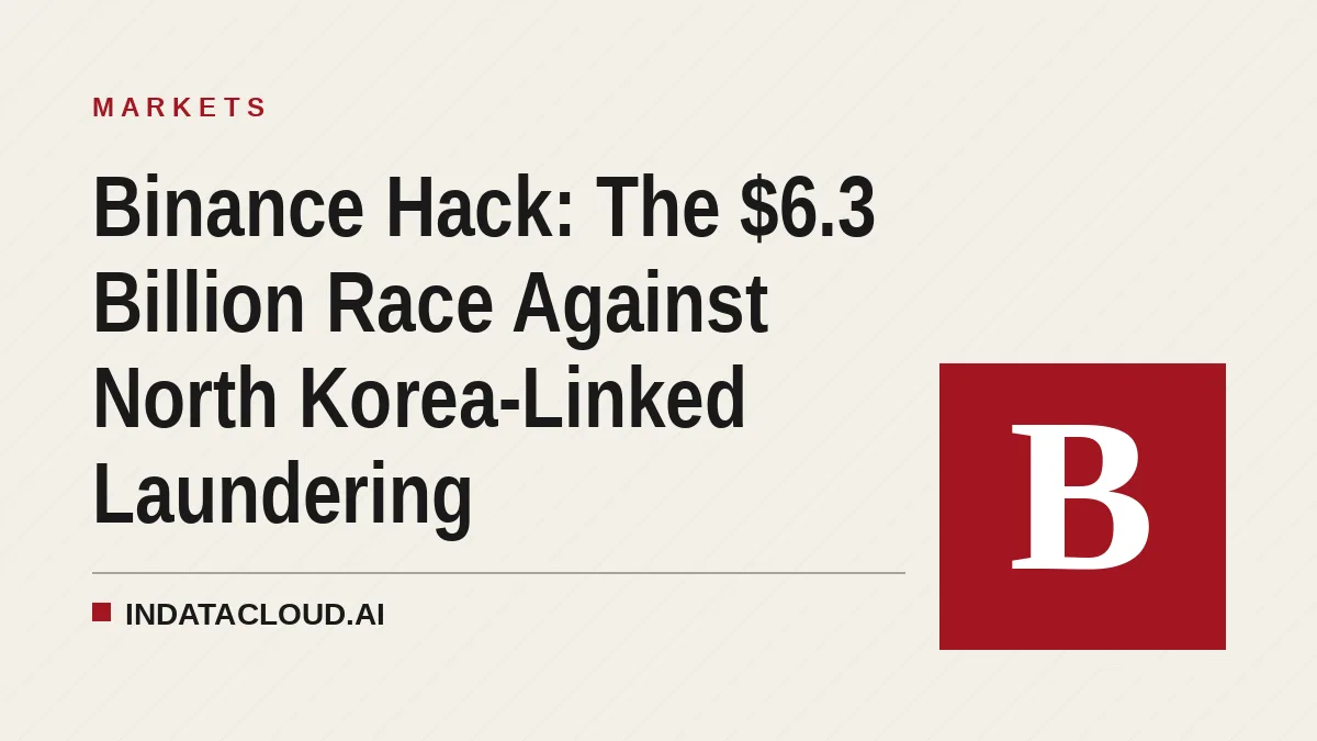Binance Hack: The $6.3 Billion Race Against North Korea-Linked Laundering