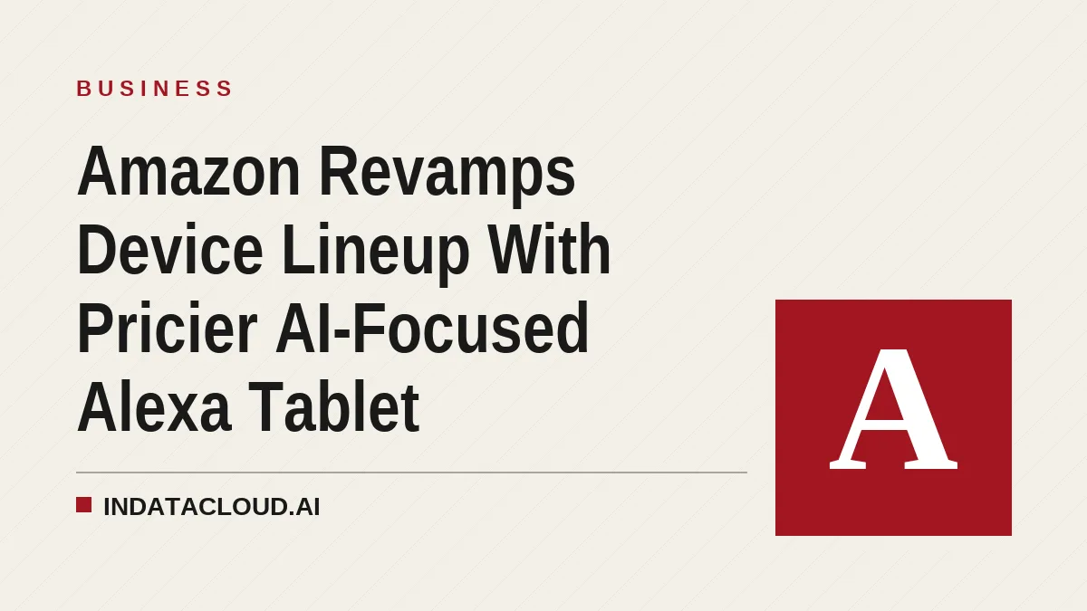 Amazon Revamps Device Lineup With Pricier AI-Focused Alexa Tablet