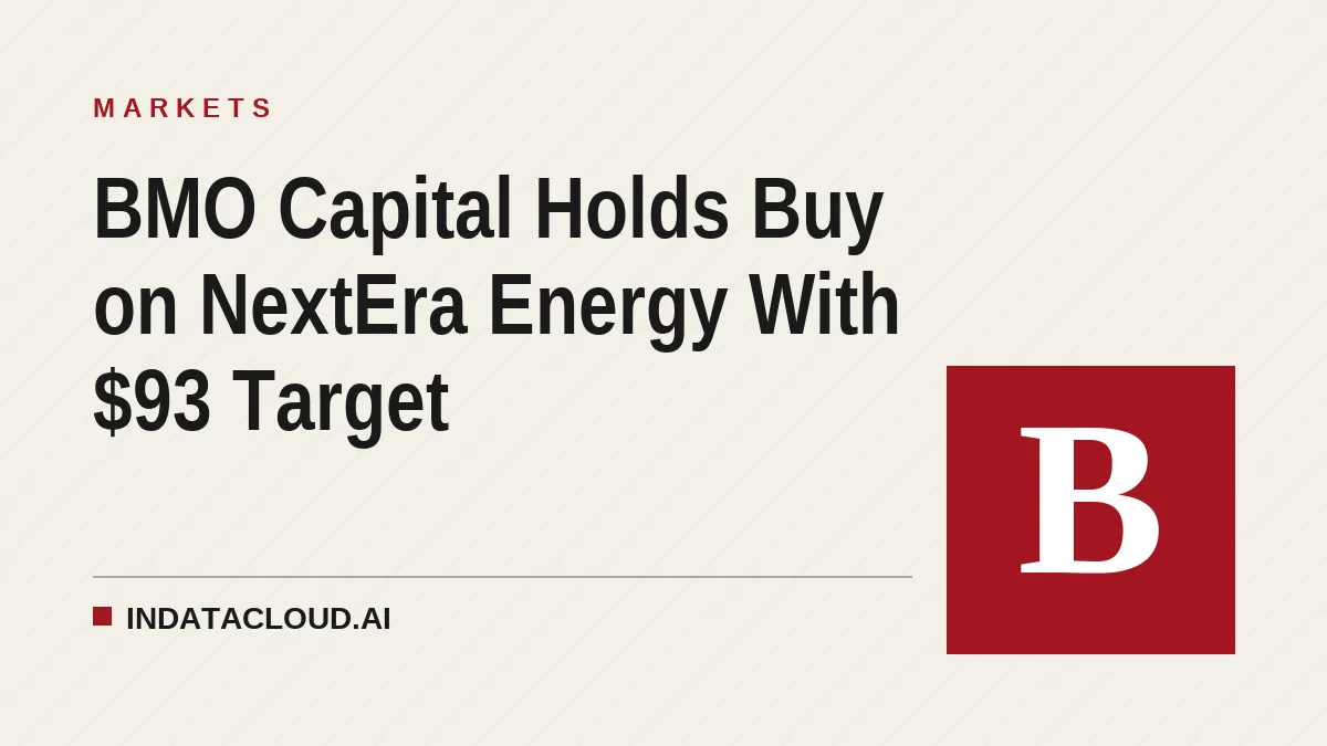 BMO Capital Holds Buy on NextEra Energy With $93 Target
