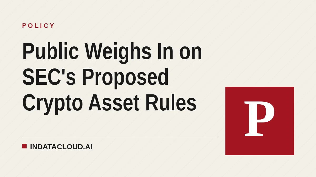Public Weighs In on SEC's Proposed Crypto Asset Rules