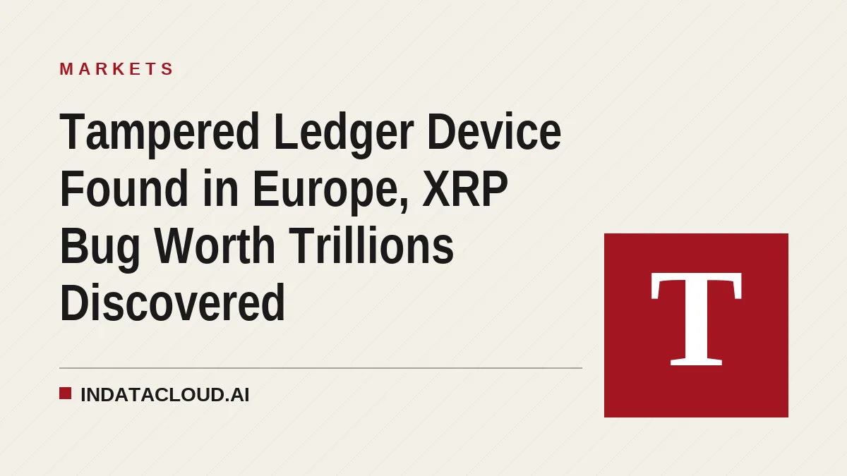 Tampered Ledger Device Found in Europe, XRP Bug Worth Trillions Discovered