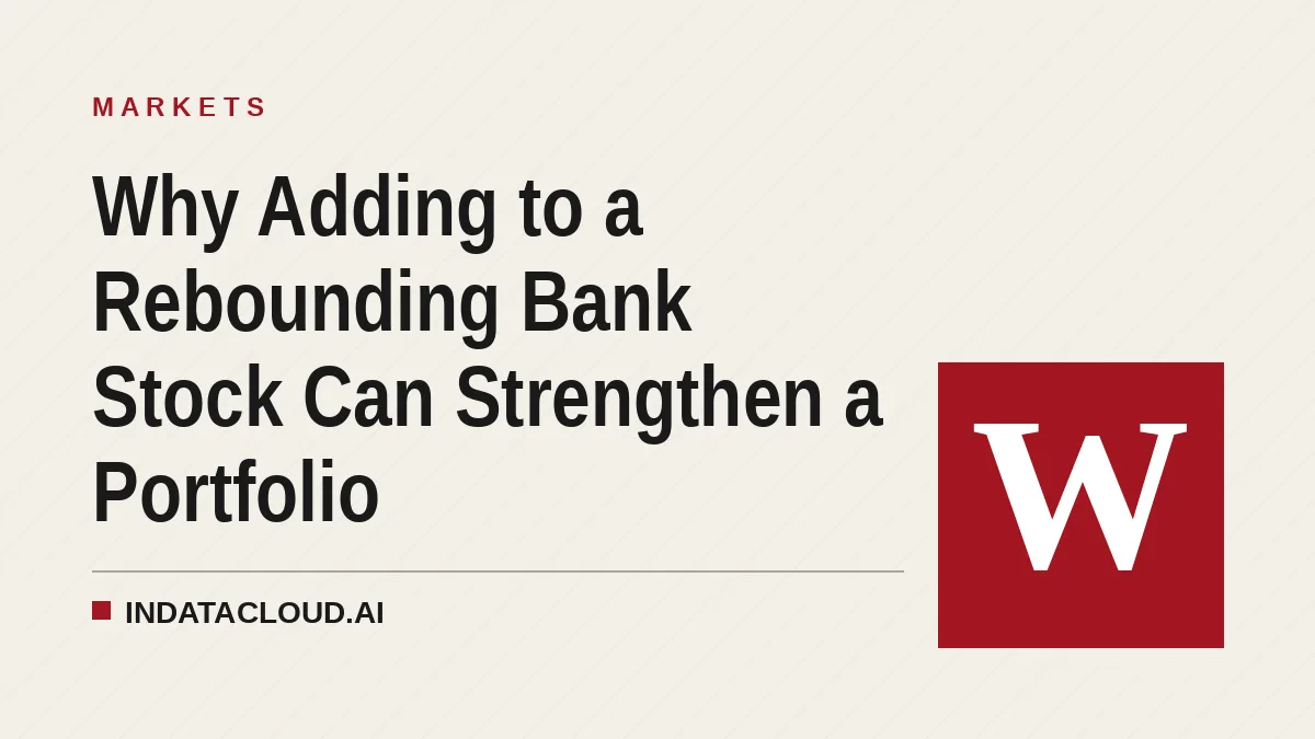 Why Adding to a Rebounding Bank Stock Can Strengthen a Portfolio