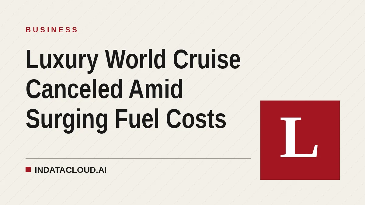 Luxury World Cruise Canceled Amid Surging Fuel Costs