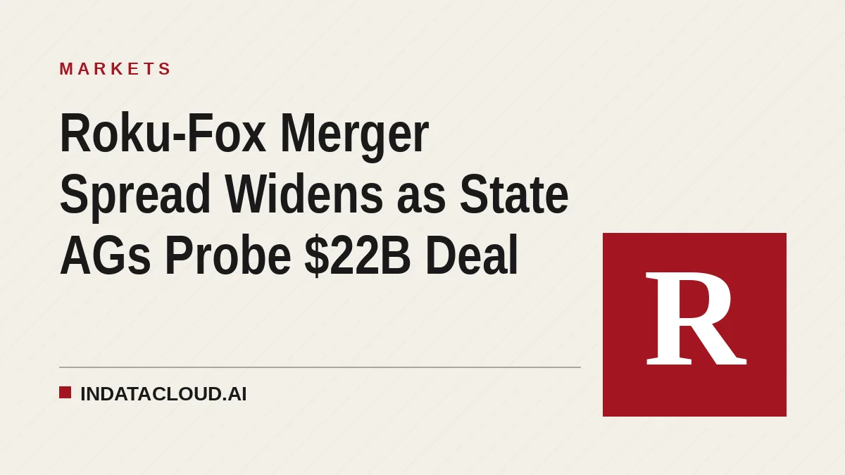 Roku-Fox Merger Spread Widens as State AGs Probe $22B Deal