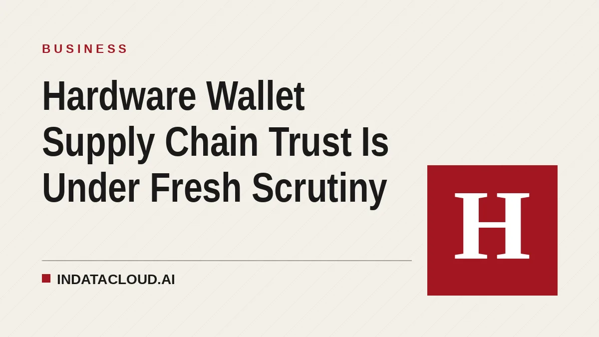 Hardware Wallet Supply Chain Trust Is Under Fresh Scrutiny